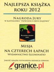 „Misja na czterech łapach ” najlepszą książką roku 2012 według serwisu Granice.pl